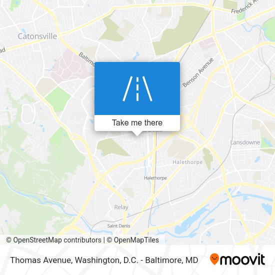 Thomas Avenue map