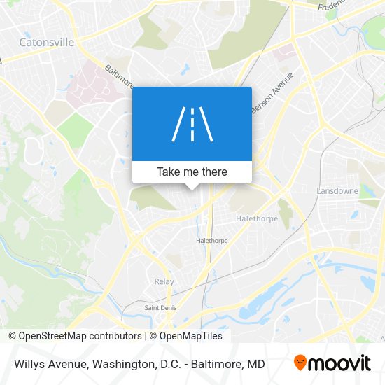 Willys Avenue map