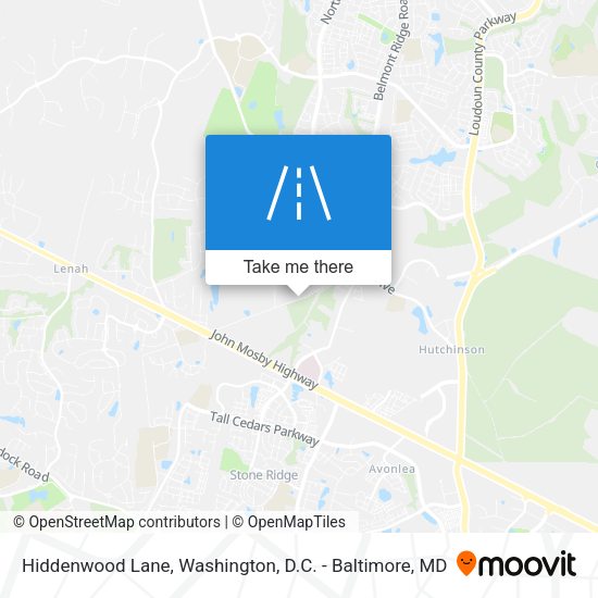 Mapa de Hiddenwood Lane
