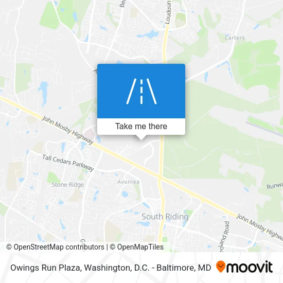 Owings Run Plaza map