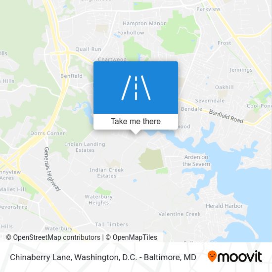 Mapa de Chinaberry Lane