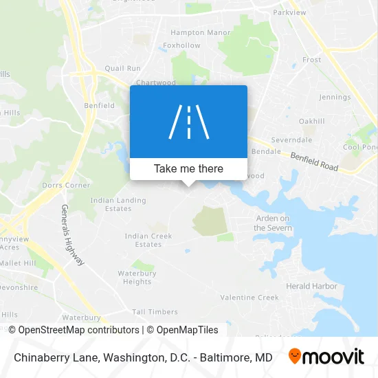 Chinaberry Lane map