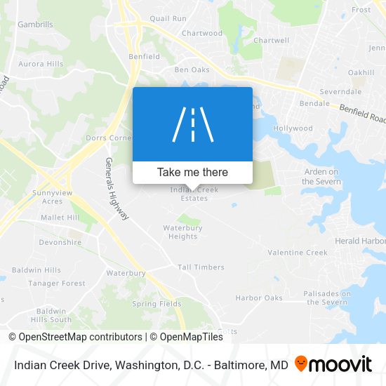 Mapa de Indian Creek Drive