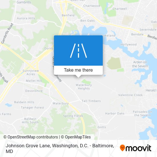Johnson Grove Lane map
