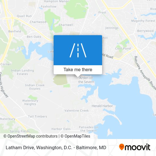 Latham Drive map