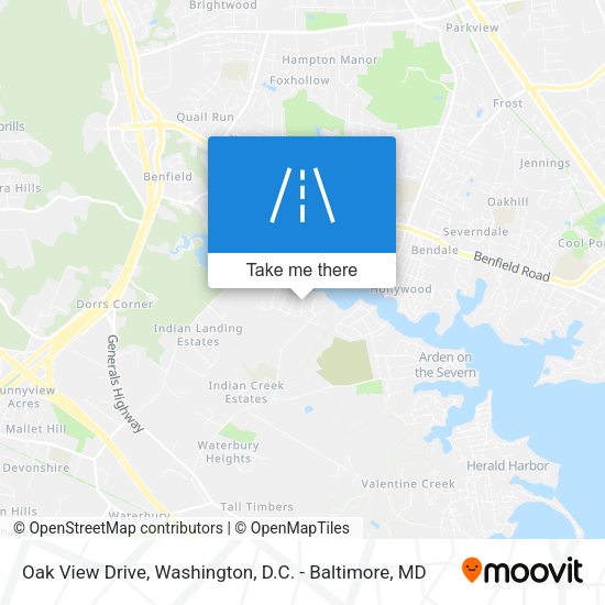 Oak View Drive map