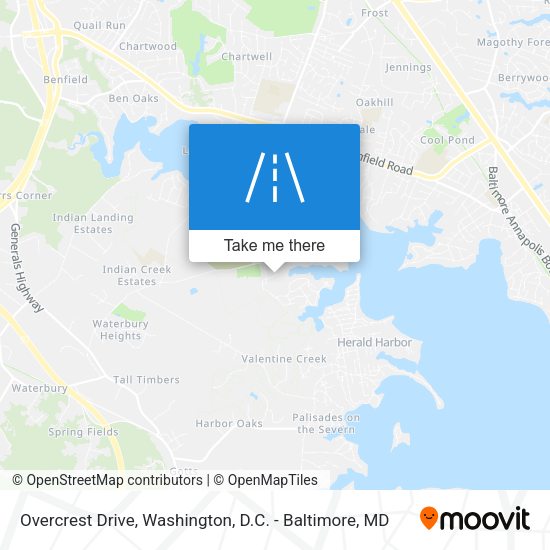Overcrest Drive map
