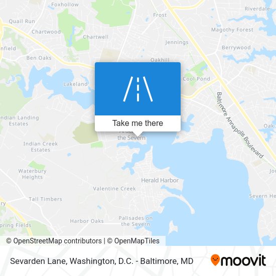 Sevarden Lane map