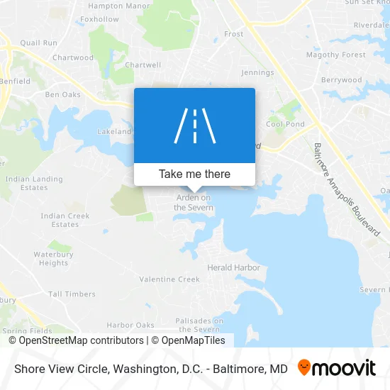 Shore View Circle map