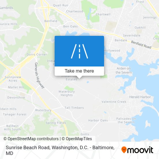 Sunrise Beach Road map