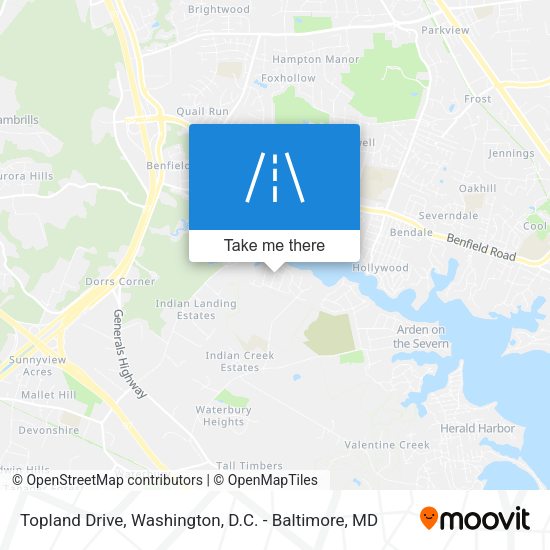 Topland Drive map