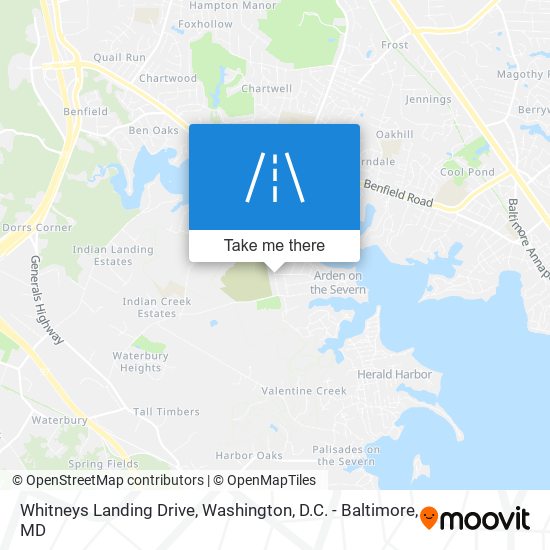 Whitneys Landing Drive map