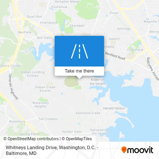 Whitneys Landing Drive map