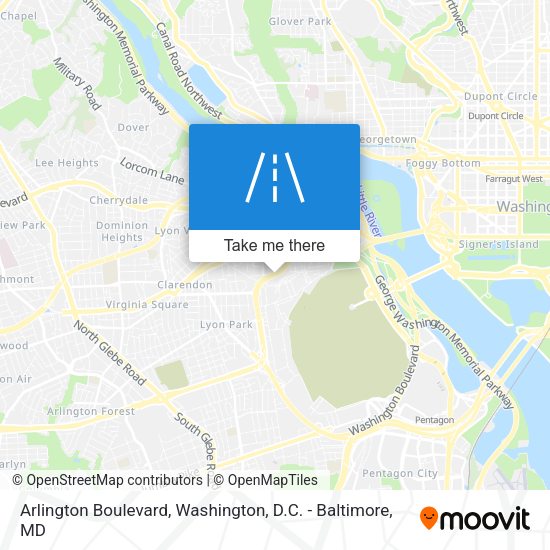 Arlington Boulevard map