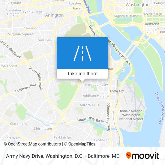 Mapa de Army Navy Drive