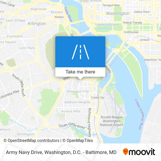 Army Navy Drive map