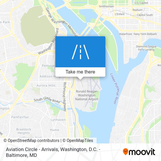 Mapa de Aviation Circle - Arrivals