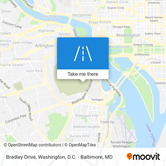 Mapa de Bradley Drive