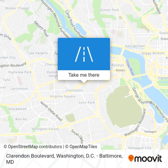 Mapa de Clarendon Boulevard