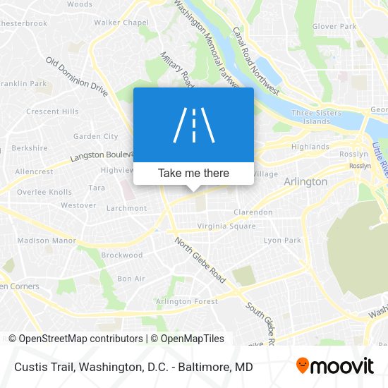 Mapa de Custis Trail