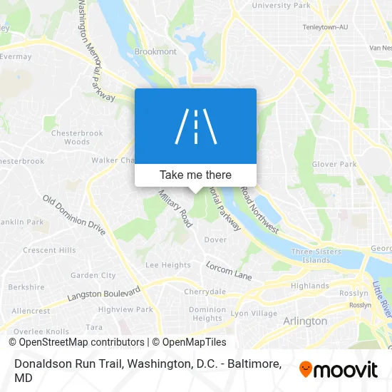 Donaldson Run Trail map