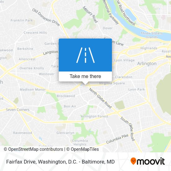 Fairfax Drive map