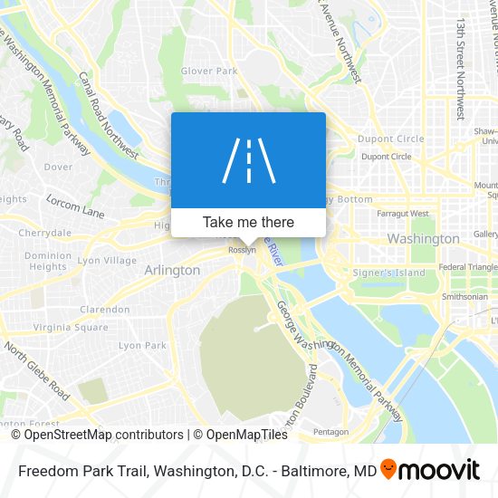 Mapa de Freedom Park Trail