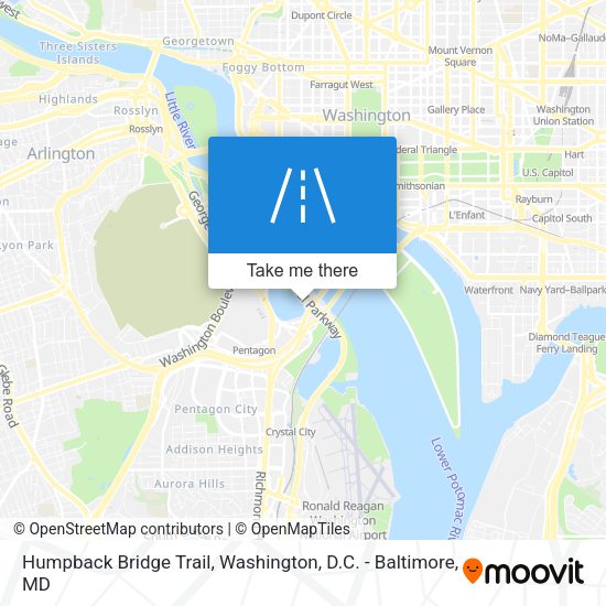 Humpback Bridge Trail map