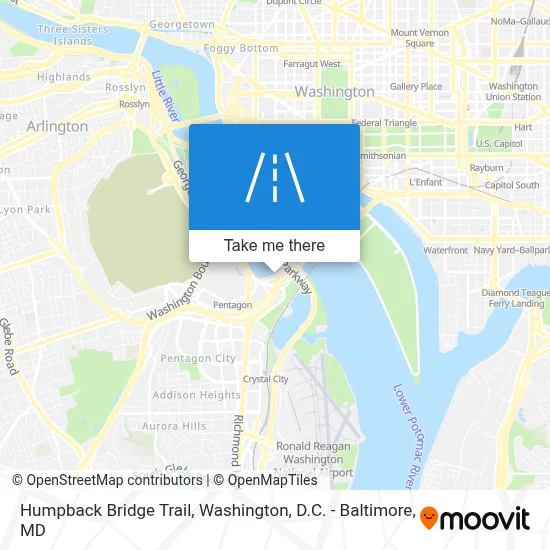 Humpback Bridge Trail map