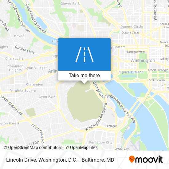 Lincoln Drive map