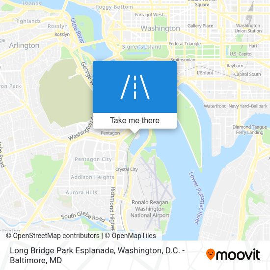 Long Bridge Park Esplanade map