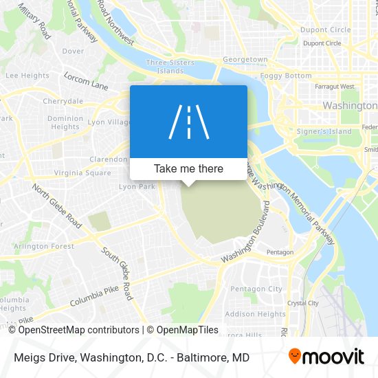 Meigs Drive map
