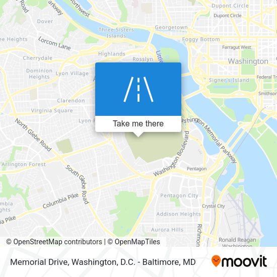 Memorial Drive map
