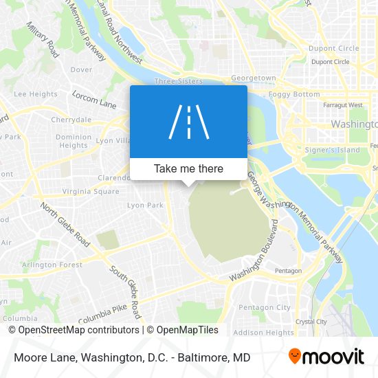 Mapa de Moore Lane