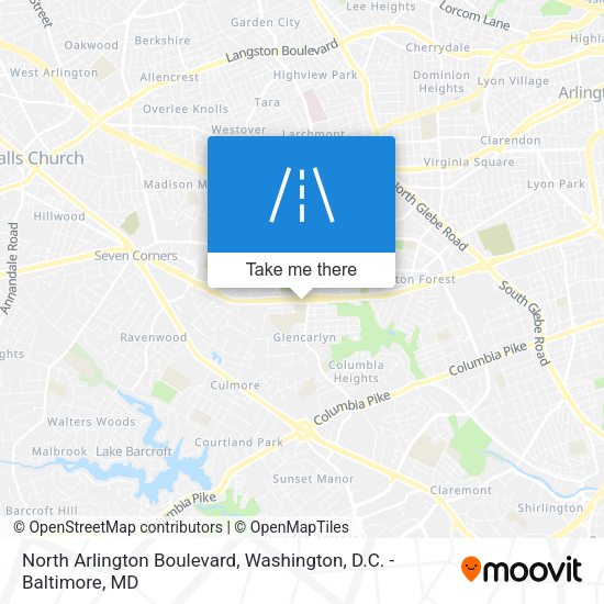 Mapa de North Arlington Boulevard