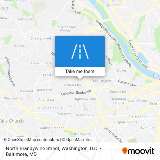 Mapa de North Brandywine Street