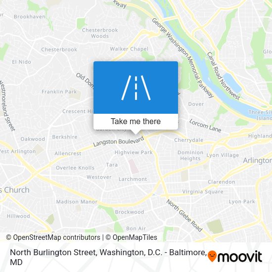 North Burlington Street map
