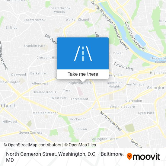 North Cameron Street map