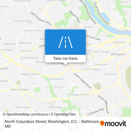 Mapa de North Columbus Street