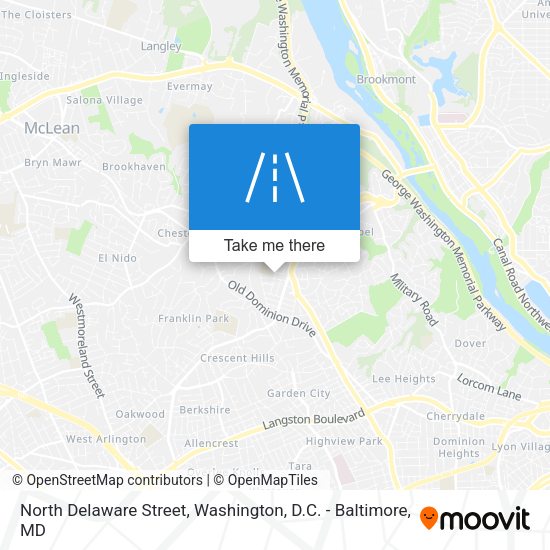 Mapa de North Delaware Street