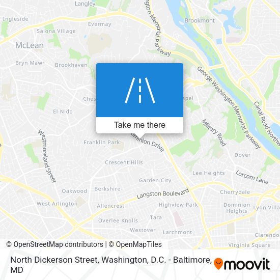 Mapa de North Dickerson Street