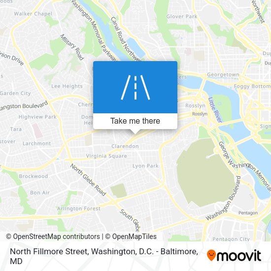Mapa de North Fillmore Street
