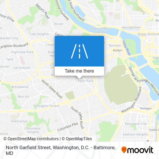 North Garfield Street map