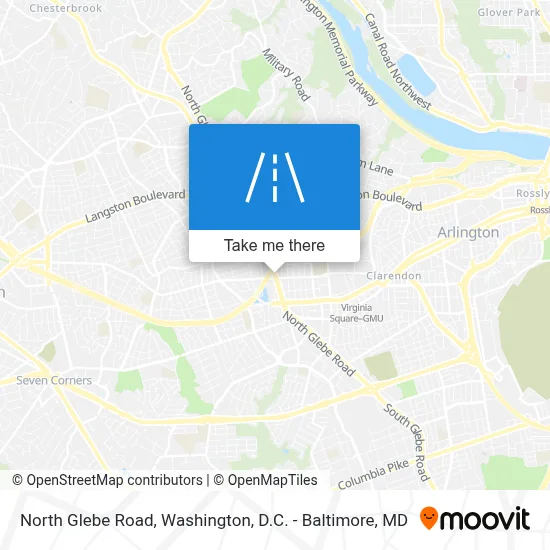 North Glebe Road map