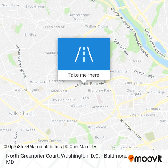 North Greenbrier Court map
