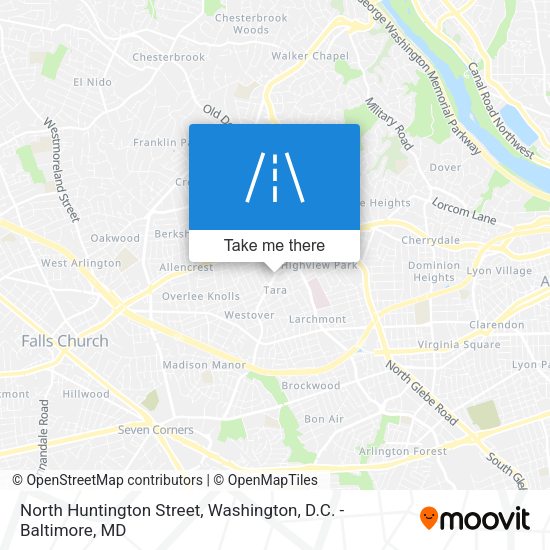 North Huntington Street map