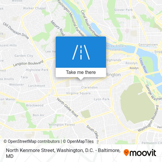 Mapa de North Kenmore Street