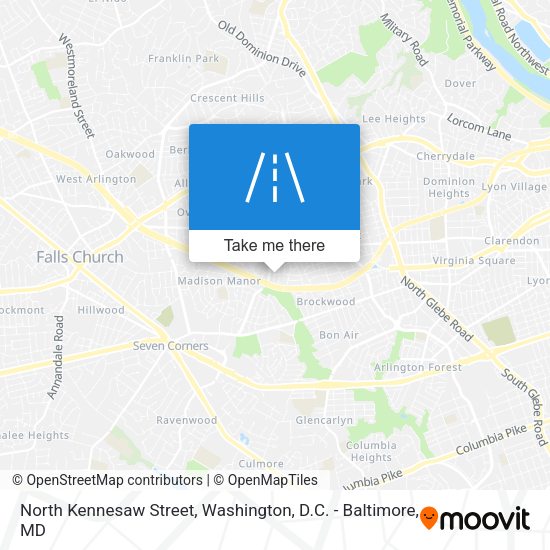 North Kennesaw Street map