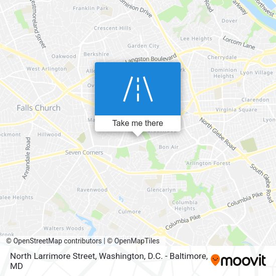 North Larrimore Street map