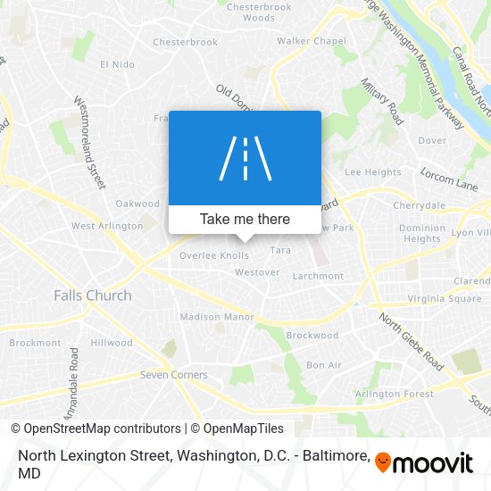 Mapa de North Lexington Street